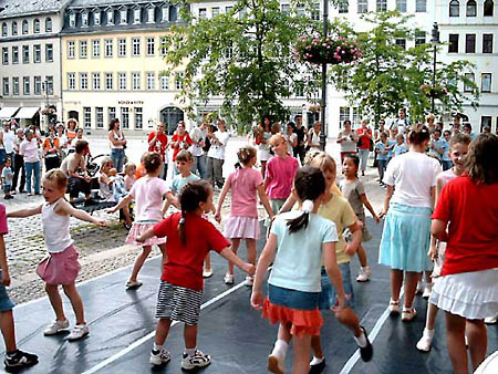 Gruppe &ldquo;Dixiewelt&rdquo; mit Life-Musik auf dem Geraer Markt - Gera